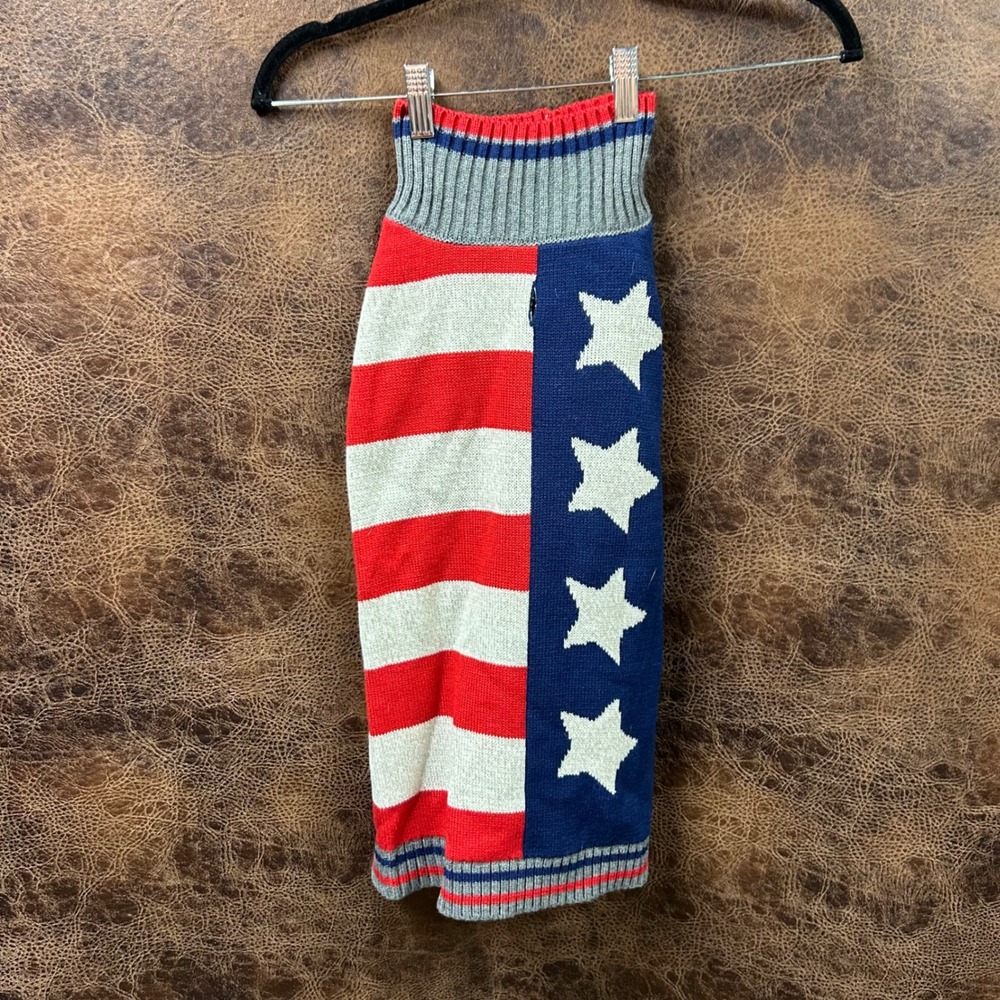 NWT USA Stars and Stripes Patriotic America XL‎ Dog Pet Sweater